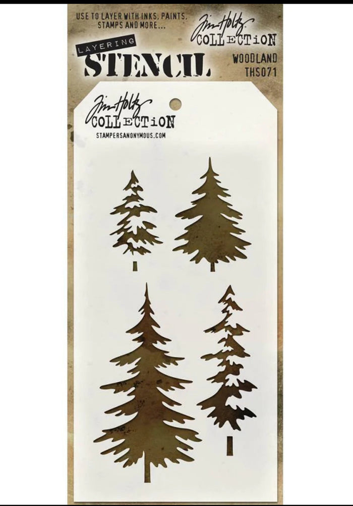 Tim Holtz Stencil Woodlands