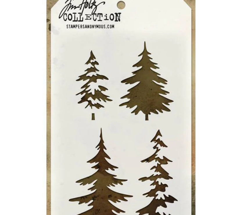 Tim Holtz Stencil Woodlands