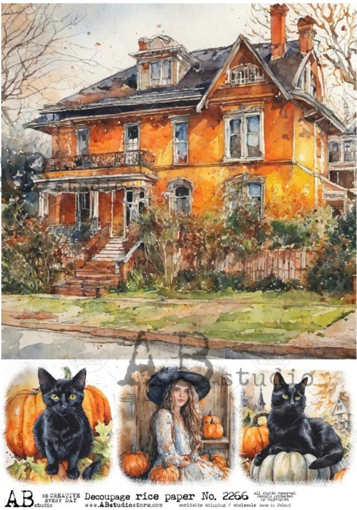 Orange Farmhouse Four Fall Scenes ABRP_2266