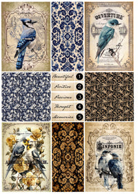 Vintage Birds Junk Journal Kit