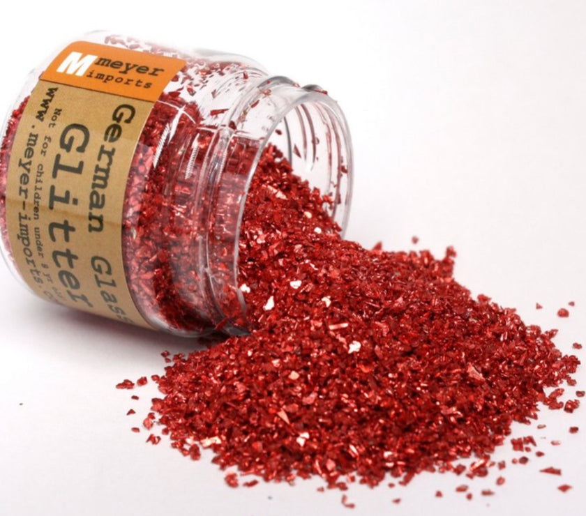 Valentines' Day Colors - 70 Grit Chunky German Glass Glitter - Set of 3 Jars - About 4 oz