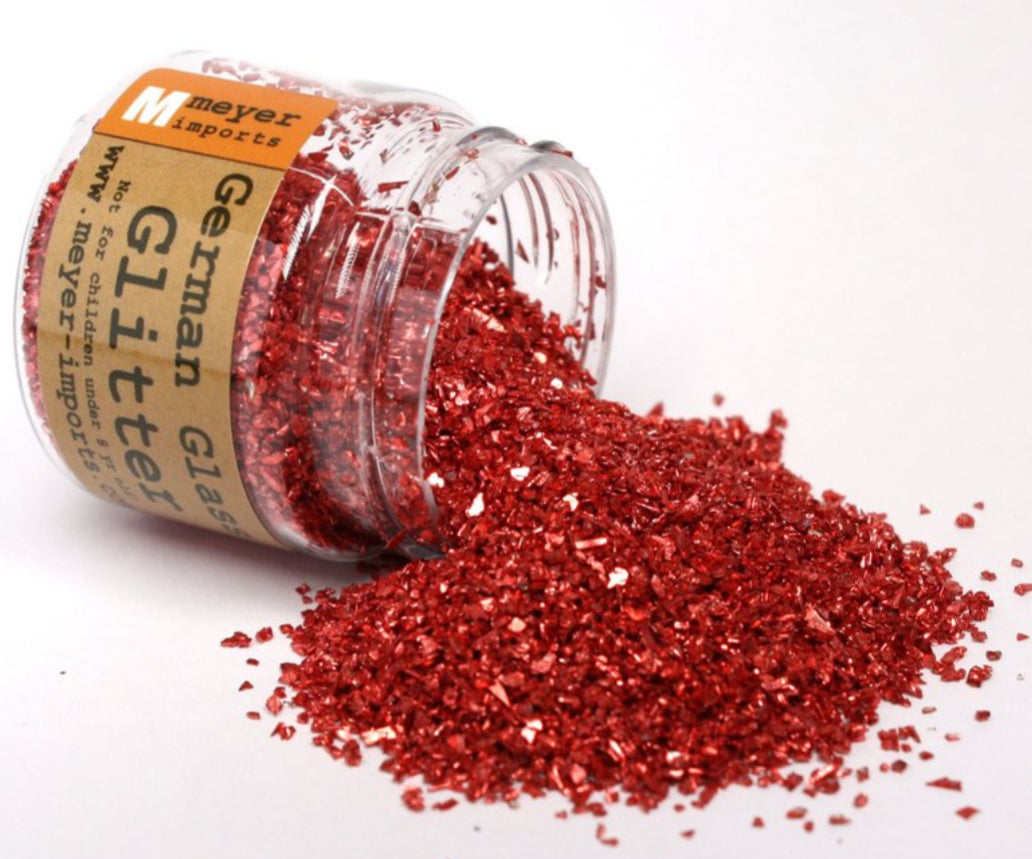 Valentines' Day Colors - 70 Grit Chunky German Glass Glitter - Set of 3 Jars - About 4 oz