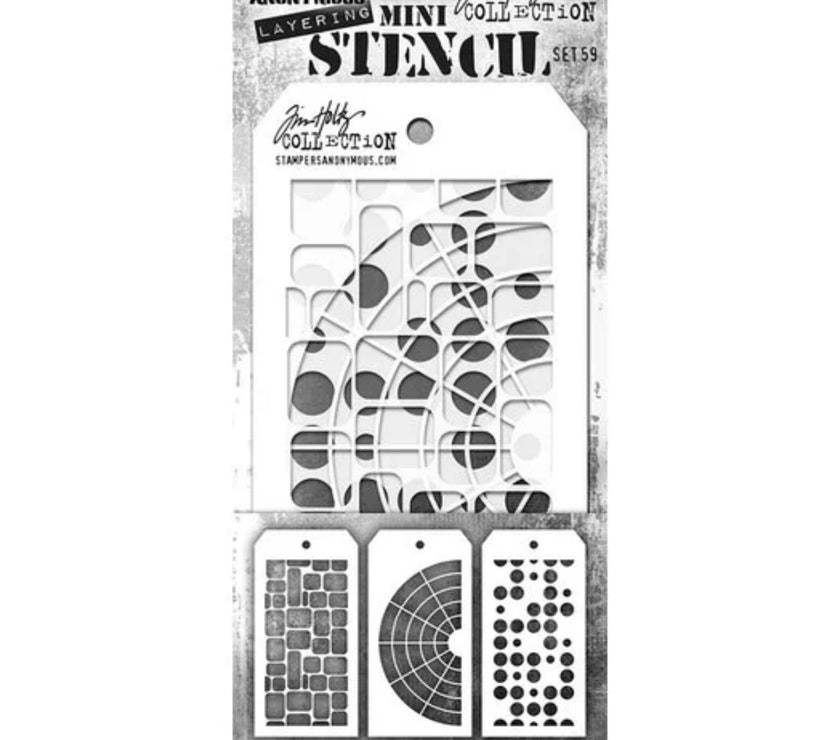 Tim Holtz Stencil Mini Set #59