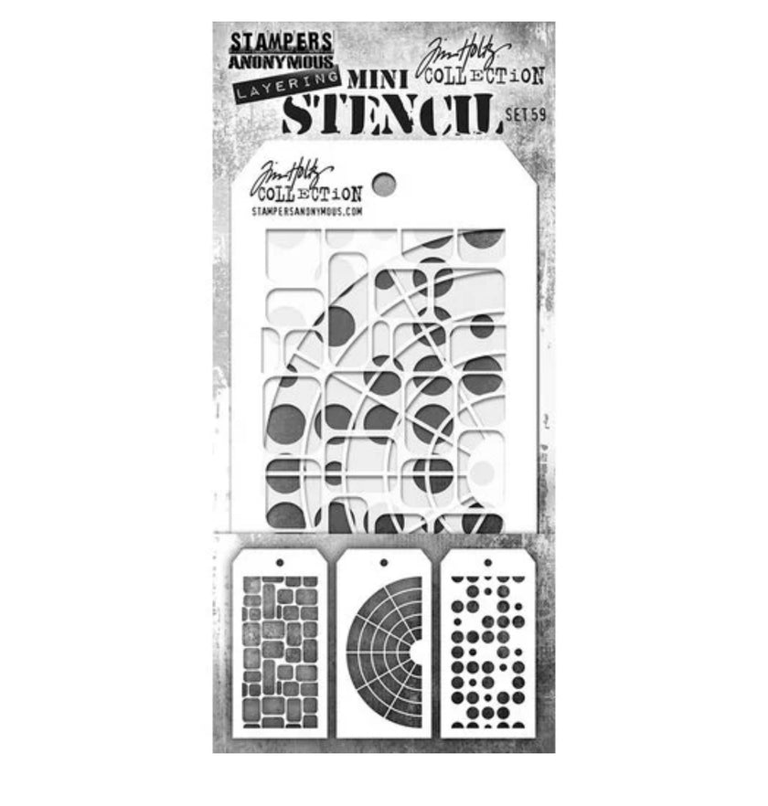 Tim Holtz Stencil Mini Set #59
