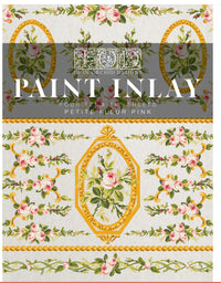 Petite Fleur Pink IOD Paint Inlay