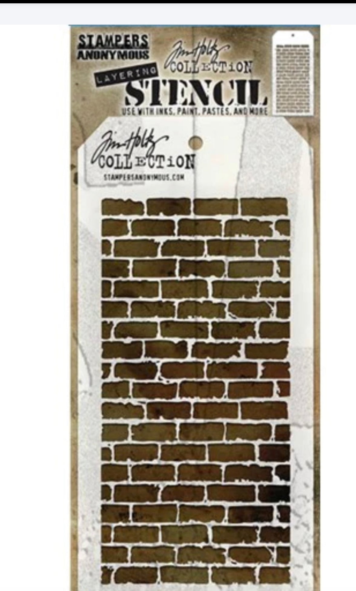 Tim Holtz Stencil Bricked