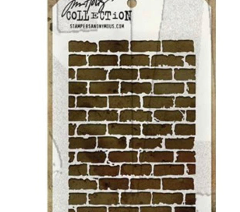 Tim Holtz Stencil Bricked
