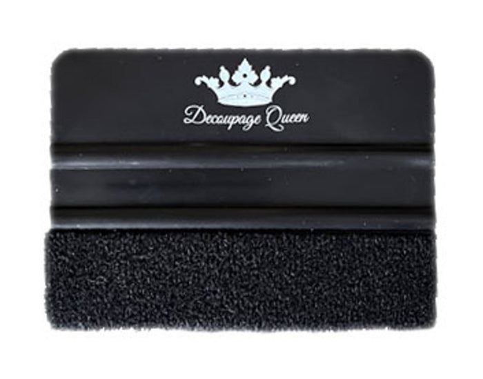 Decoupage Queen Black Felt Edge Scraper Squeegee, design by Pentart, arts & entertainment > hobbies & creative arts > arts & crafts, for decoupage and crafting