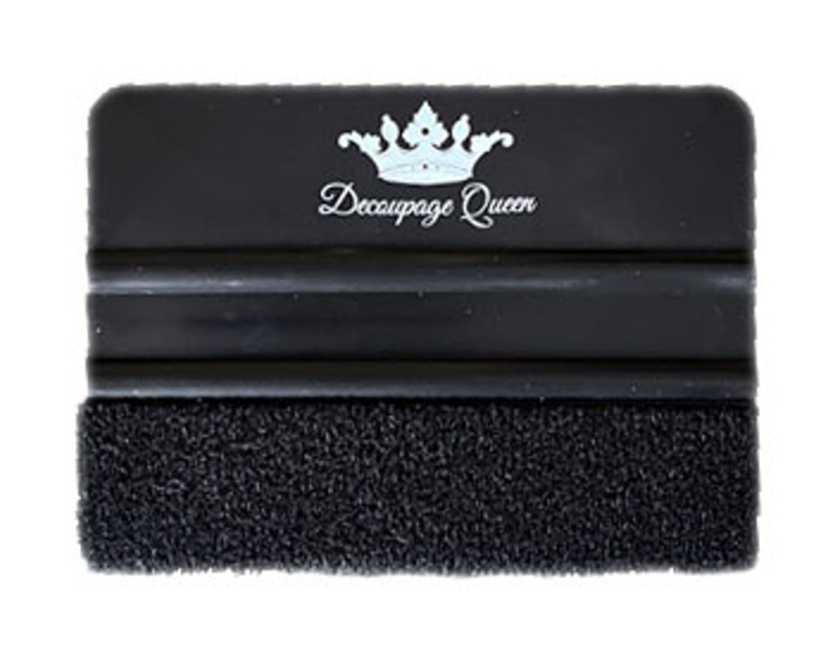 Decoupage Queen Black Felt Edge Scraper Squeegee, design by Pentart, arts & entertainment > hobbies & creative arts > arts & crafts, for decoupage and crafting