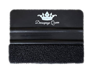 Decoupage Queen Black Felt Edge Scraper Squeegee