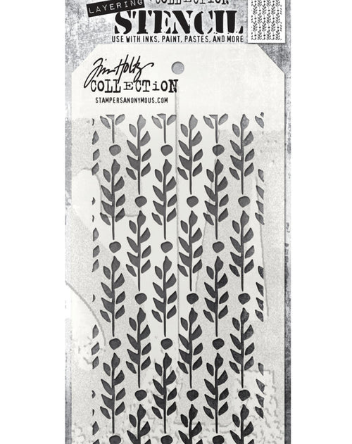 Tim Holtz Stencil Berry Leaves