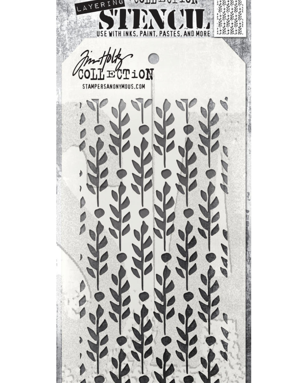 Tim Holtz Stencil Berry Leaves