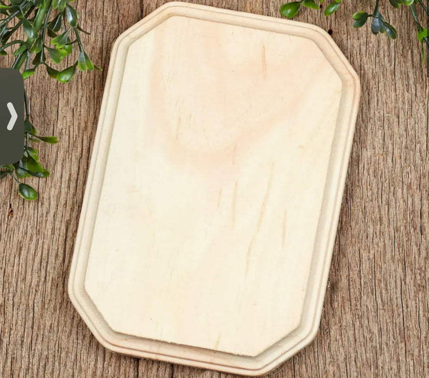 7" Unfinished  Plaque