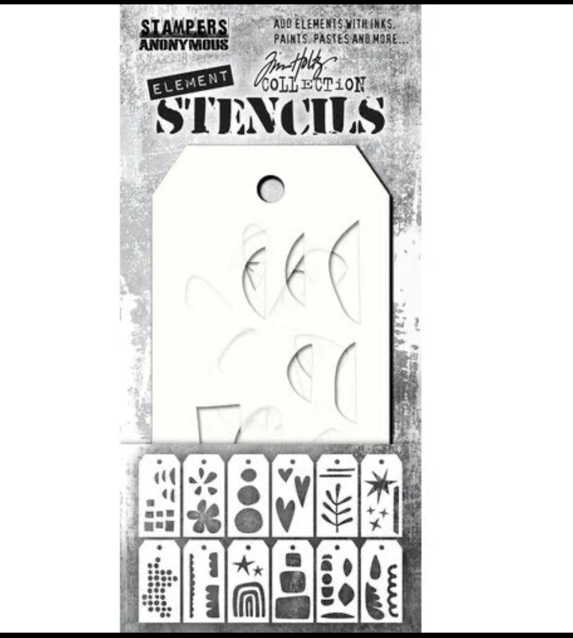 Tim Holtz Stencil Elements Everyday Mini Set