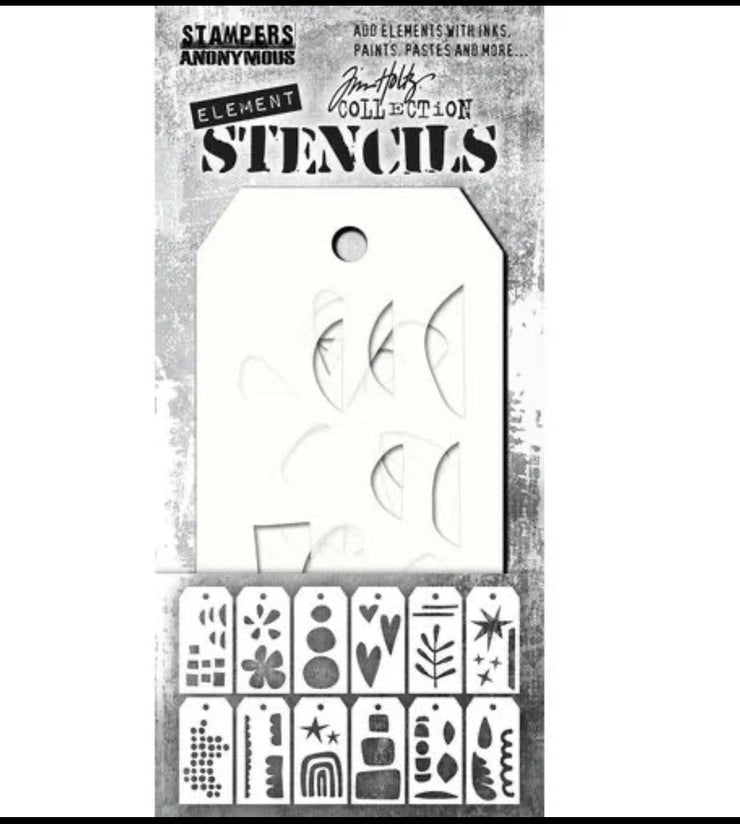 Tim Holtz Stencil Elements Everyday Mini Set