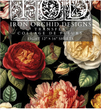 Collage de Fleurs  IOD Transfer