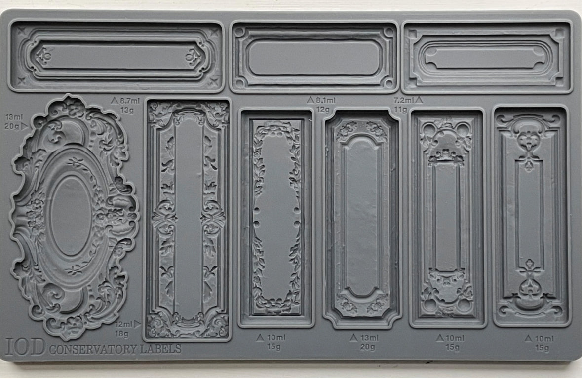 Conservatory Labels  IOD Décor Mould