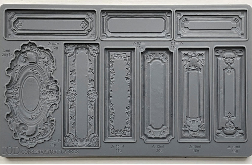 Conservatory Labels  IOD Décor Mould