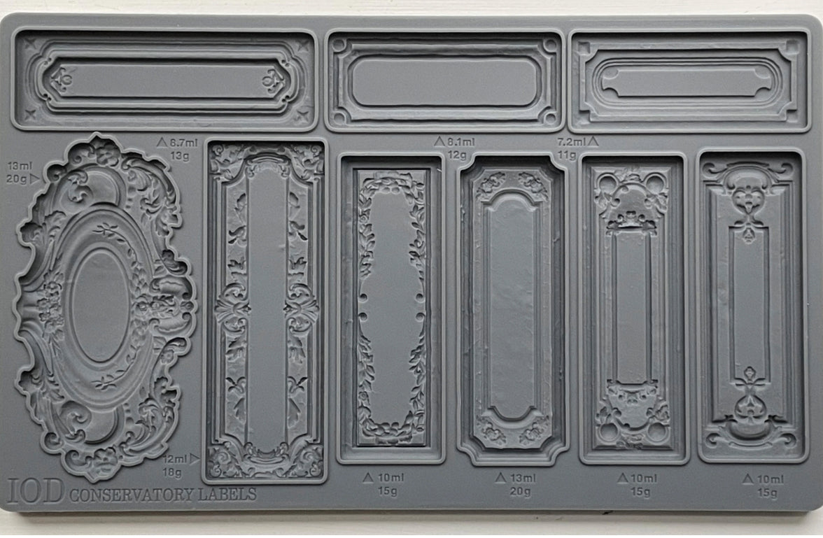 Conservatory Labels  IOD Décor Mould