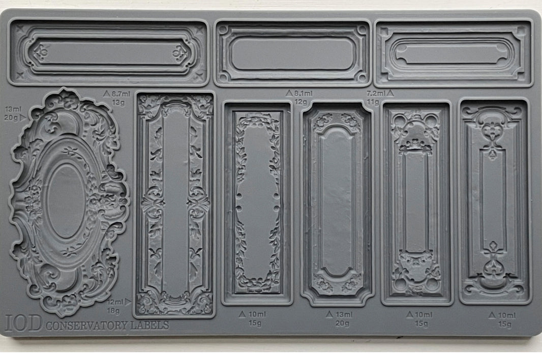 Conservatory Labels  IOD Décor Mould