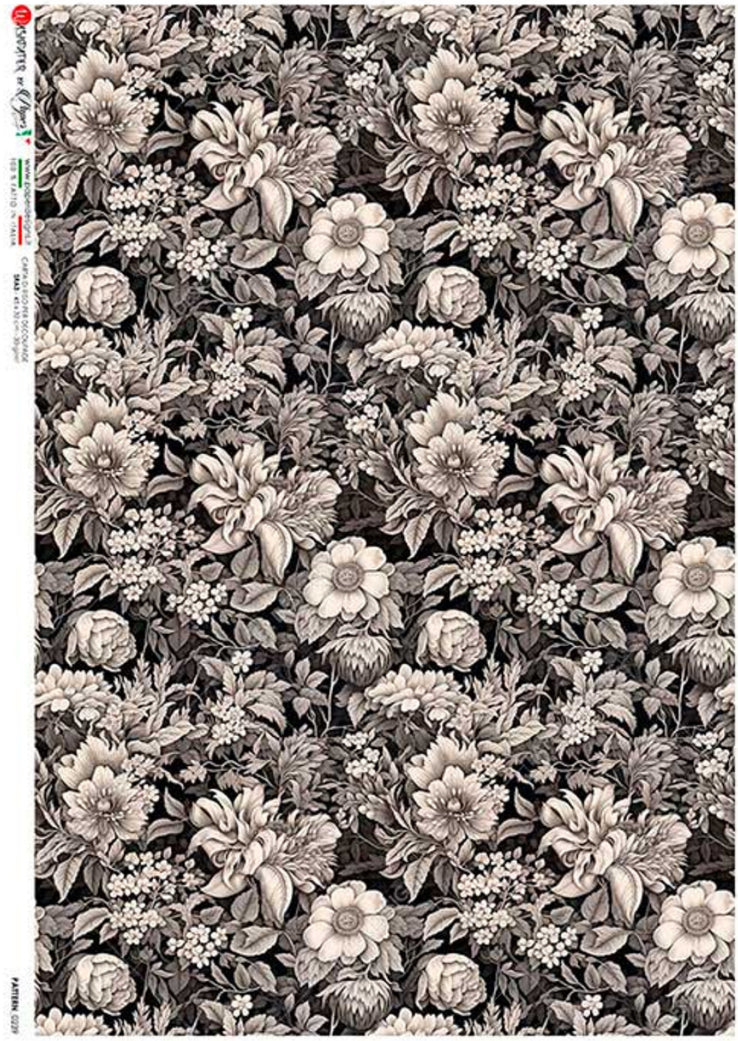 Black and White Floral Pattern PD Pattern_0239