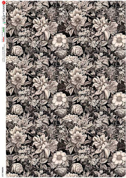Black and White Floral Pattern PD Pattern_0239