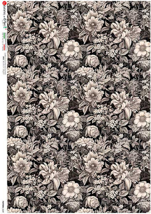 Black and White Floral Pattern PD Pattern_0239