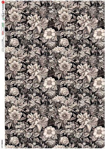 Black and White Floral Pattern