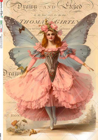 Fairy with Pink Frilly Dress