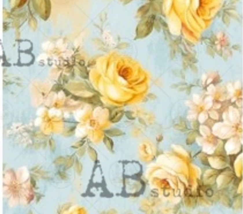 Yellow and Baby Blue Roses ABRP_MV319