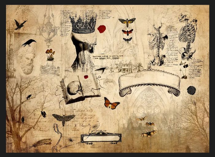 Dark Academia, design by Roycycled, arts & entertainment > hobbies & creative arts > arts & crafts, for decoupage and crafting