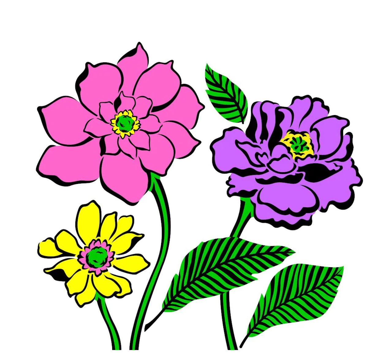 JRV Debi’s Hopeful Petals Stencil