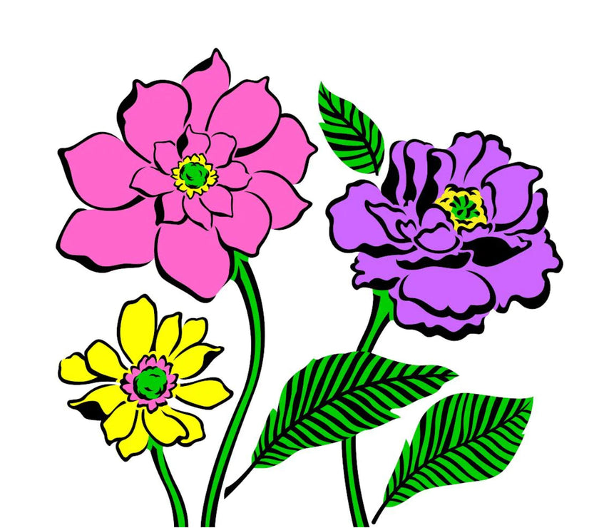 JRV Debi’s Hopeful Petals Stencil