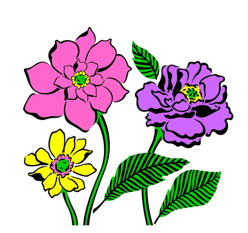 JRV Debi’s Hopeful Petals Stencil