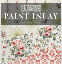 Lattice Rose  IOD Paint Inlay
