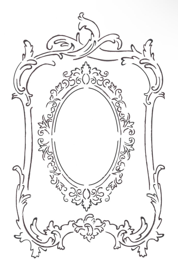 Roycycled Frames Stencil, design by Roycycled, arts & entertainment > hobbies & creative arts > arts & crafts, for decoupage and crafting