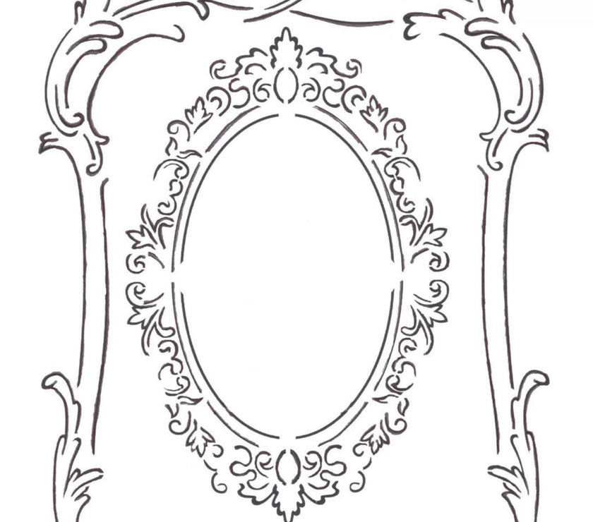 Roycycled Frames Stencil