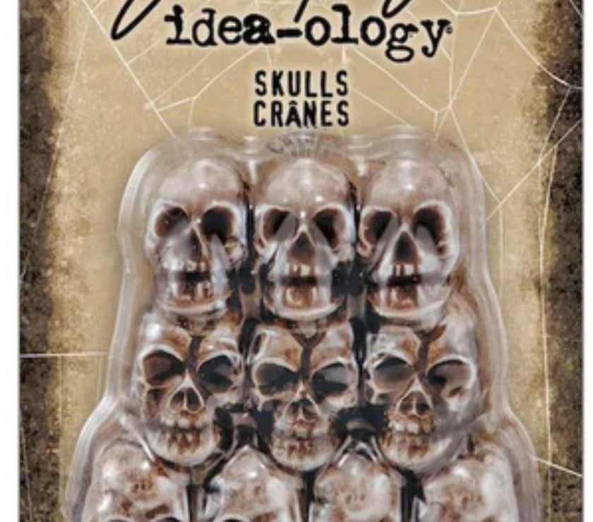Tim Holtz idea-ology Halloween Mini Skulls