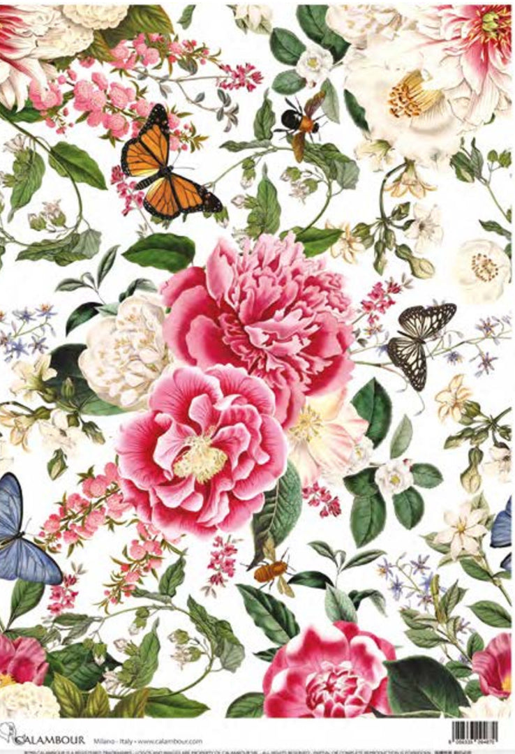 Pink and White Floral Pattern 3 TT131