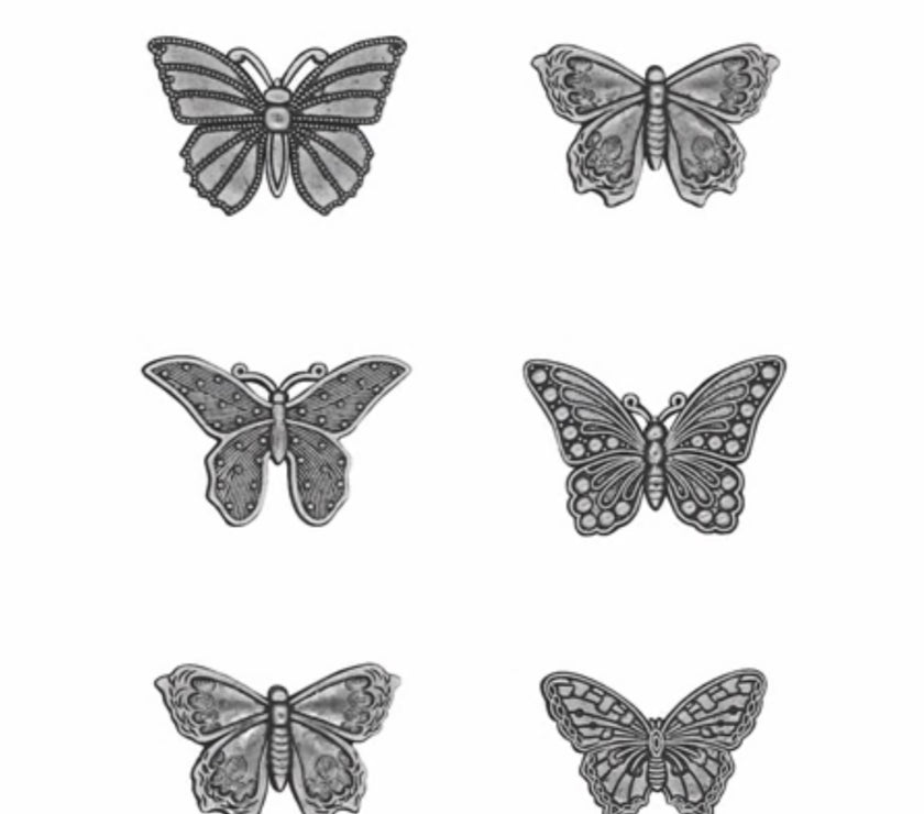 Tim Holtz Adornments Butterflies