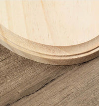 9” Unfinished Wood Oval Plaque