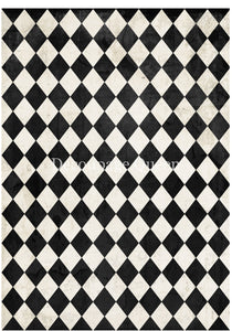 Black and Ivory Harlequin