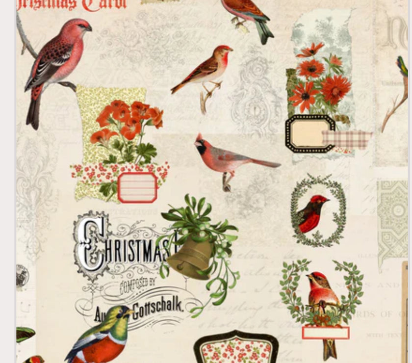 Christmas Flock Masterboard, design by Roycycled, arts & entertainment > hobbies & creative arts > arts & crafts > art & crafting materials > art & craft paper, for decoupage and crafting
