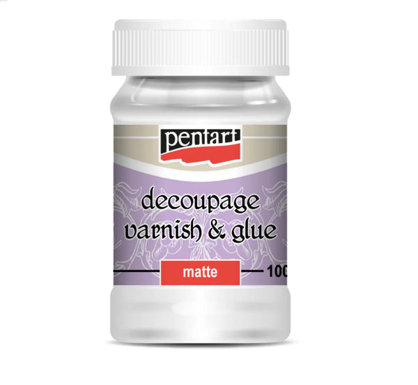 Pentart Decoupage Varnish & Glue, matte 2 sizes