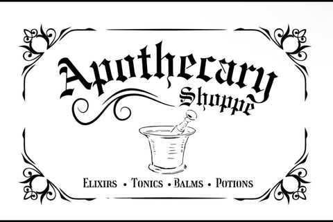 Roycycled Apothecary Stencil