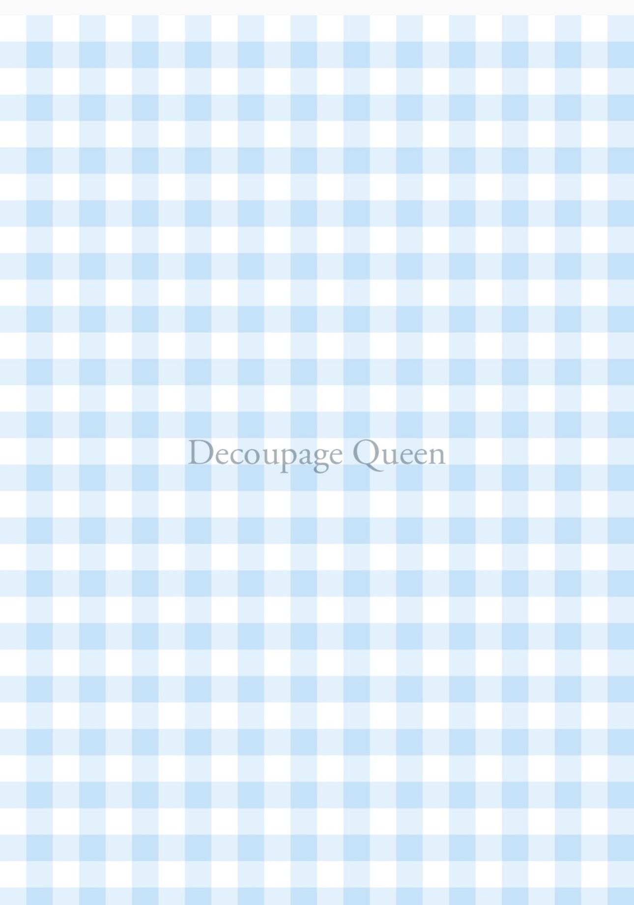 Blue Gingham 0543, rice paper design by Decoupage queen, arts & entertainment > hobbies & creative arts > arts & crafts, for decoupage and crafting