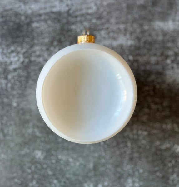 Limited Edition White Concave Bauble - 10 cm or 12 cm