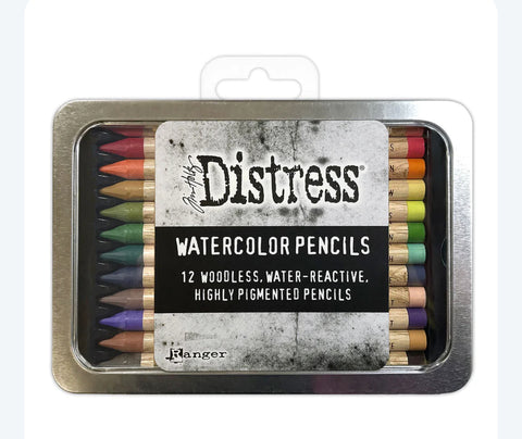 Tim Holtz Distress Watercolor Pencils SET 4