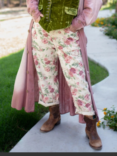 Vintage Roses Patchwork Pant