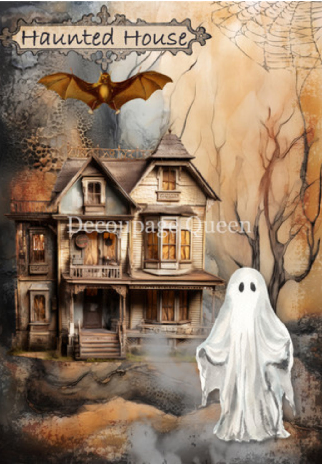 Decoupage Queen Haunted Homecoming Rice Paper